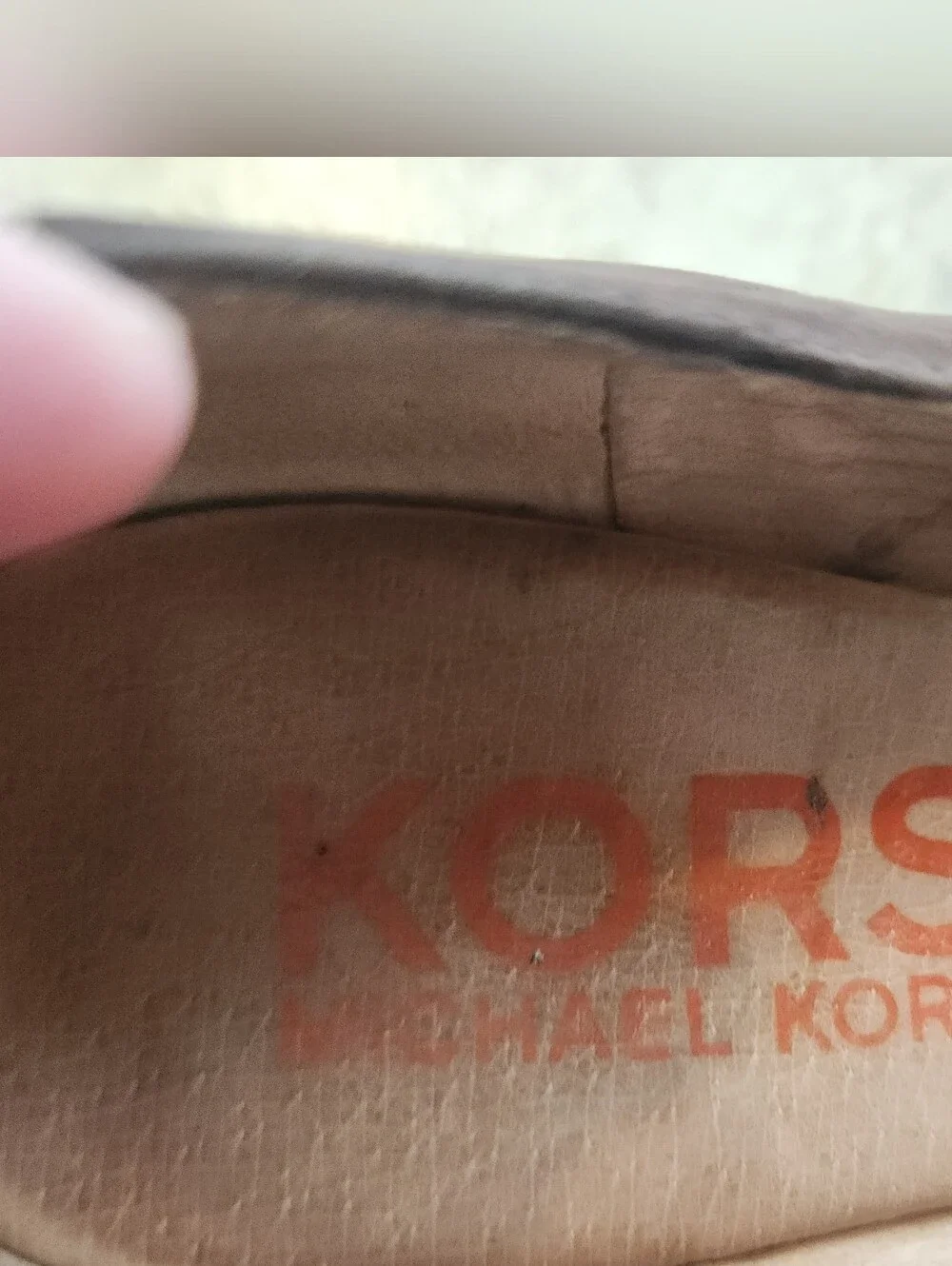 Michael Kors Brown Leather suede & Insole braided wedge heel sandal